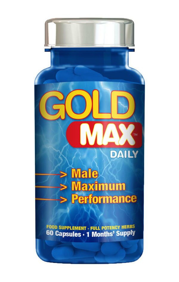 Integratore stimolante Gold Max Daily Blue, 60 capsule