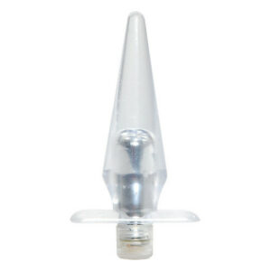 Vibratore anale in jelly trasparente
