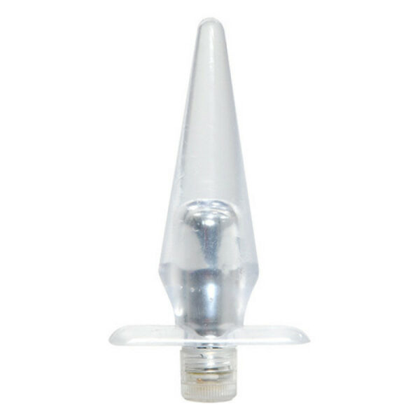 Vibratore anale in jelly trasparente