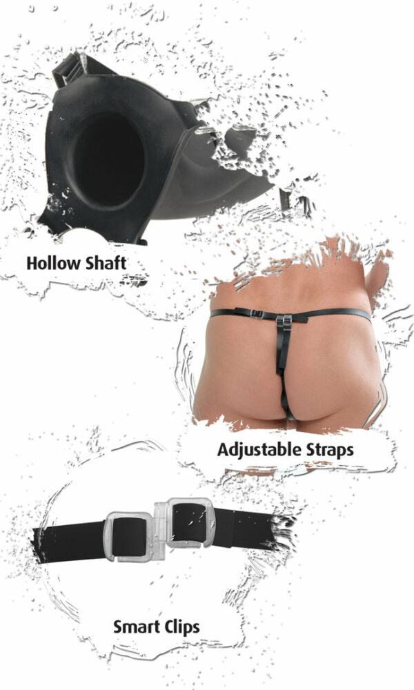 Fallo indossabile Silicone Hollow Strap On - immagine 3