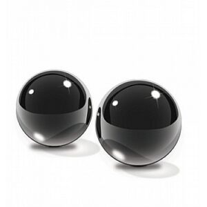 Palline vaginali Kegel Glass Ben Wa Balls Black M